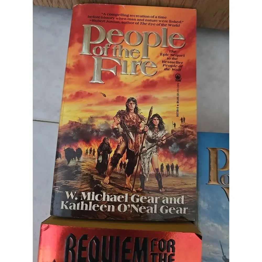 Lot of 3 W. Michael Gear &‎ Kathleen O'Neal Gear Fiction Native Paperback Books